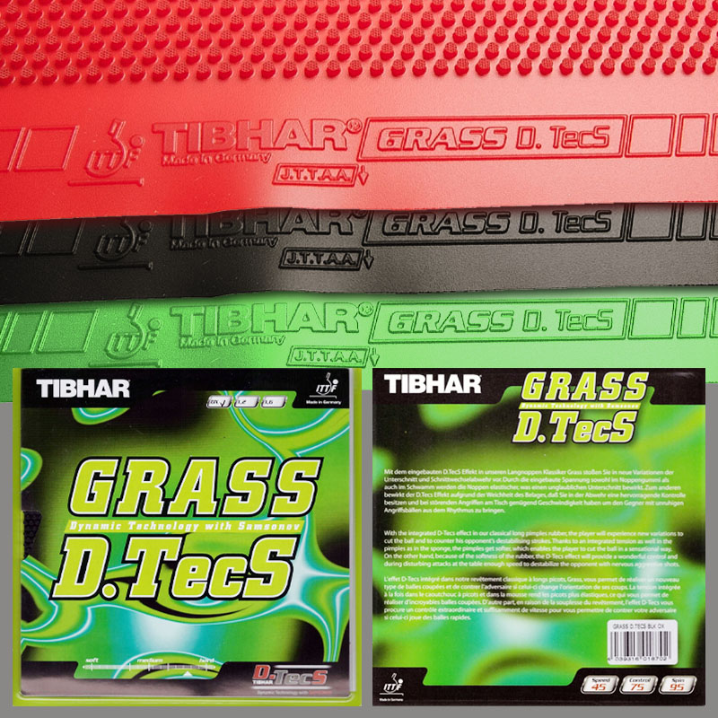 Table Tennis Rubber Review - TIBHAR Grass D.TecS Table Tennis Rubber