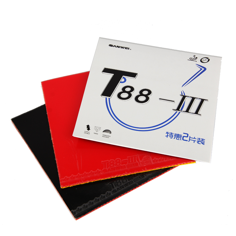 1 Red 1 Black Original SANWEI  - Table Tennis Xiom Rubber review and price