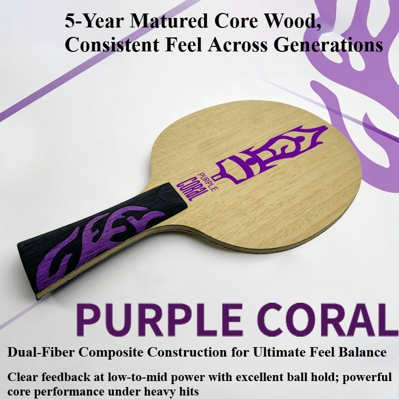 Meteor Purple Coral Table Tenn - Table Tennis Blade review and price