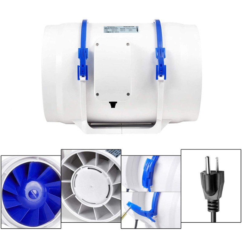 Ducted Blower 6 Inch Inline Du - Rubber Booster Speed review and price