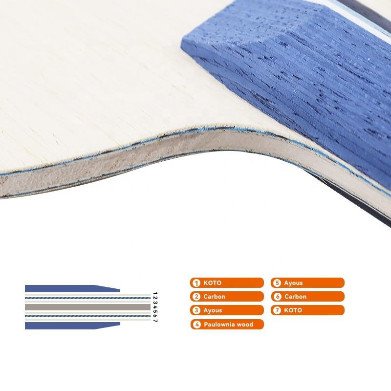 1PCS Blue Carbon Fiber Table T - Table Tennis Blade review and price